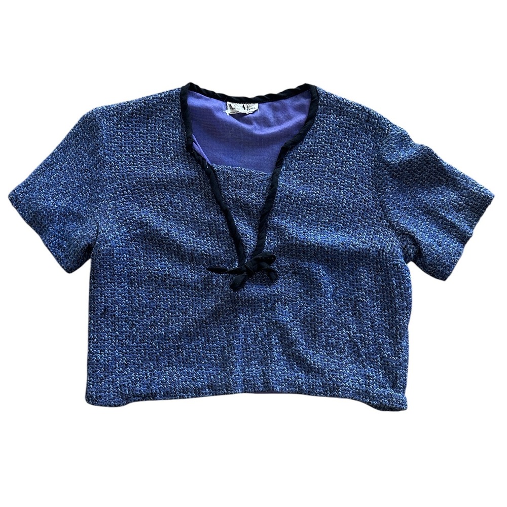 Vintage 60s mod boxy knit top